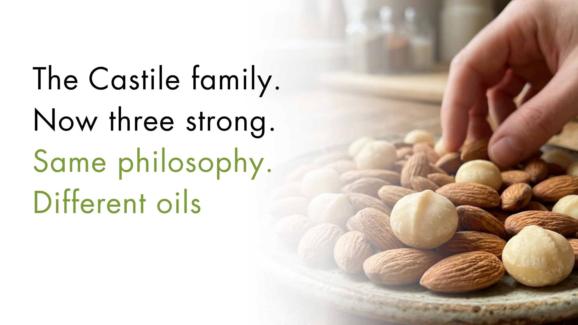 Meet the Castile Sisters: Macadamia & Almond, Two Bars. One Philosophy.