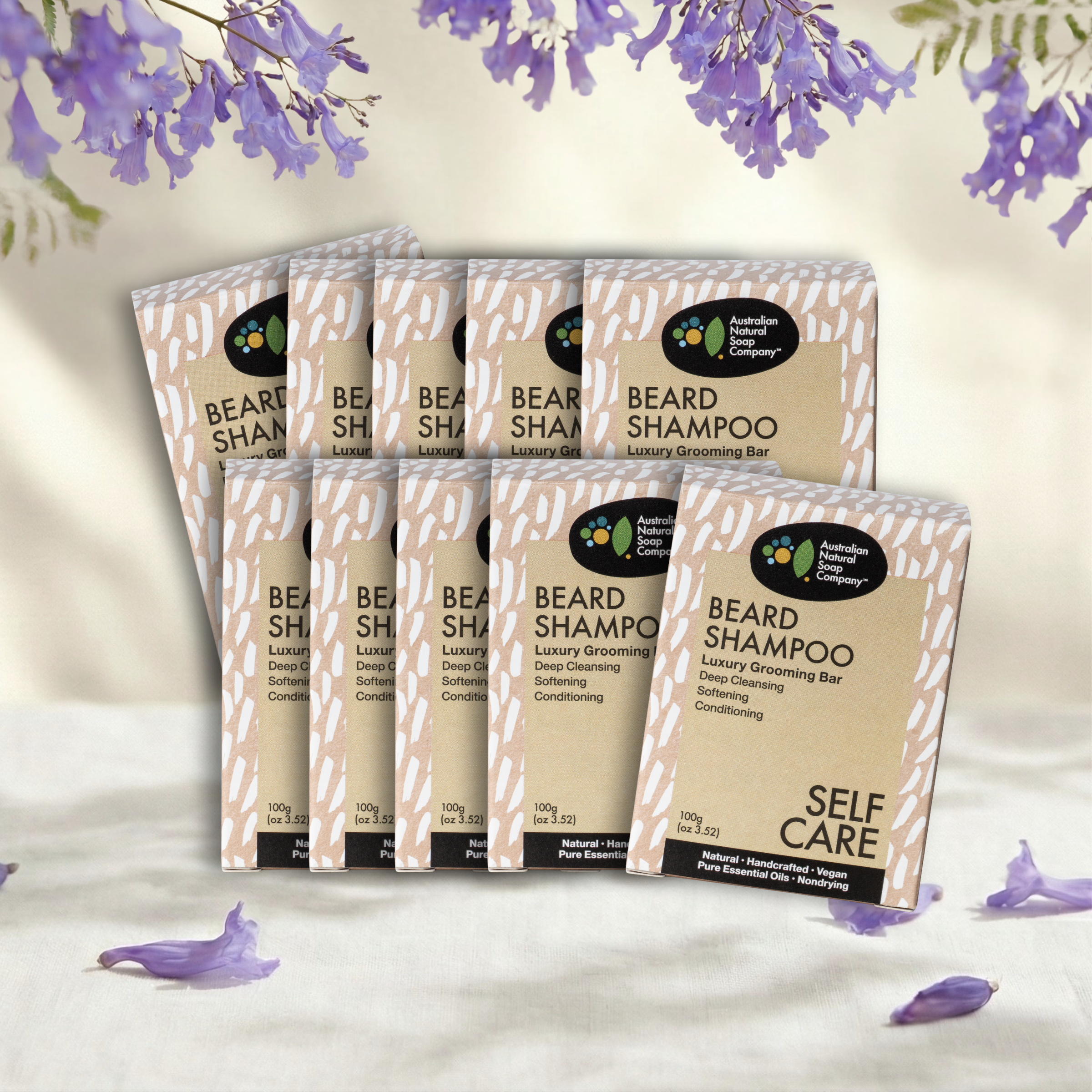 Beard Shampoo Bar Soap - 10 Pack