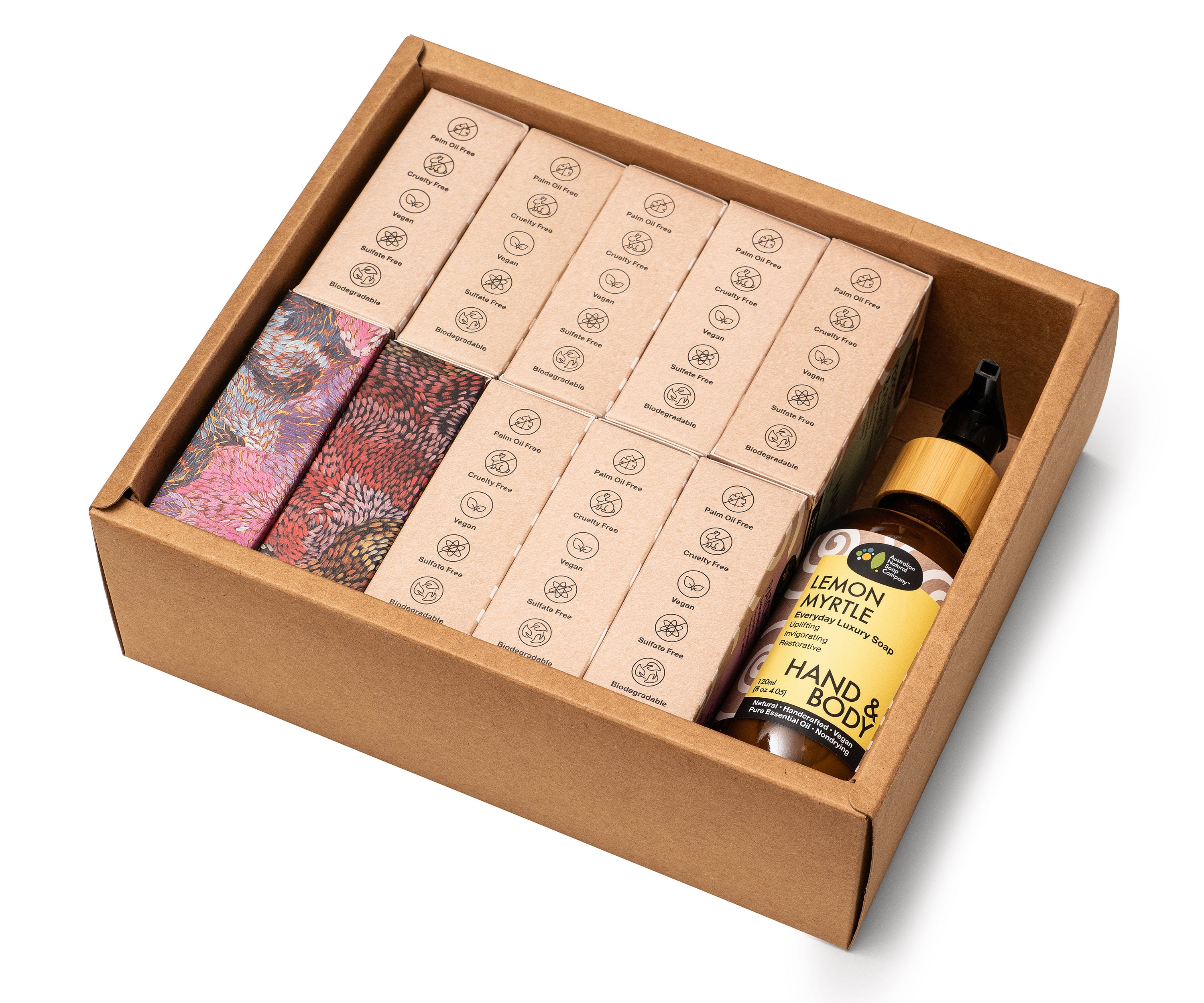 Build Your Own Gift Pack - 10 Solid Soaps & 120ml Liquid Soap in Gift Box