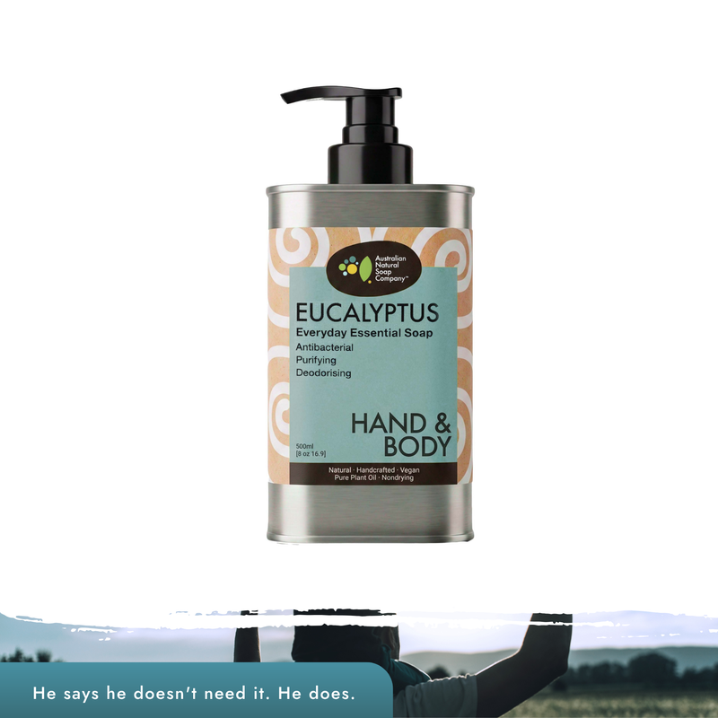 Eucalyptus Hand & Body Wash 500ml Steel Bottle