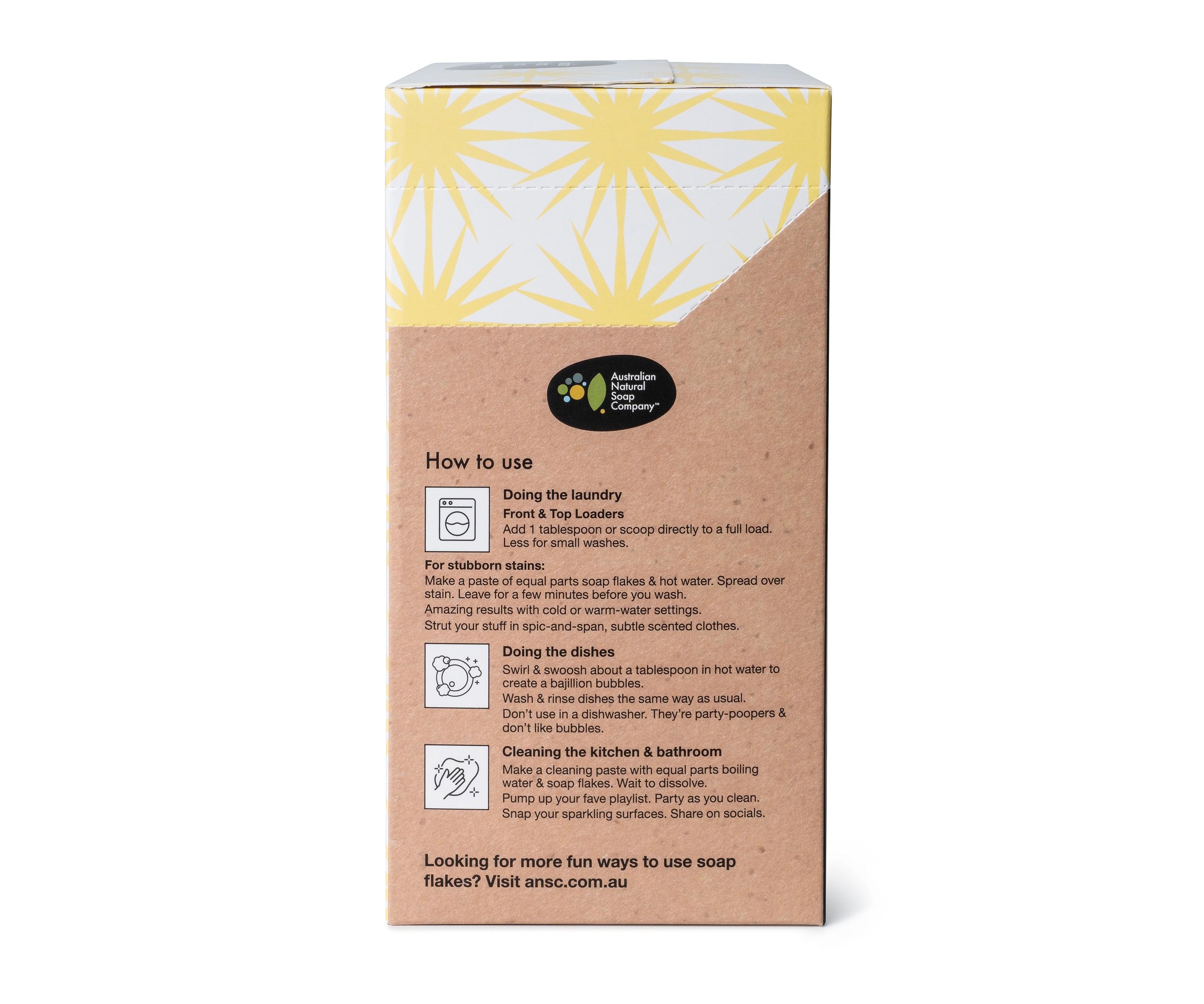 All Natural Soap Flakes - Recyclable Only Packaging