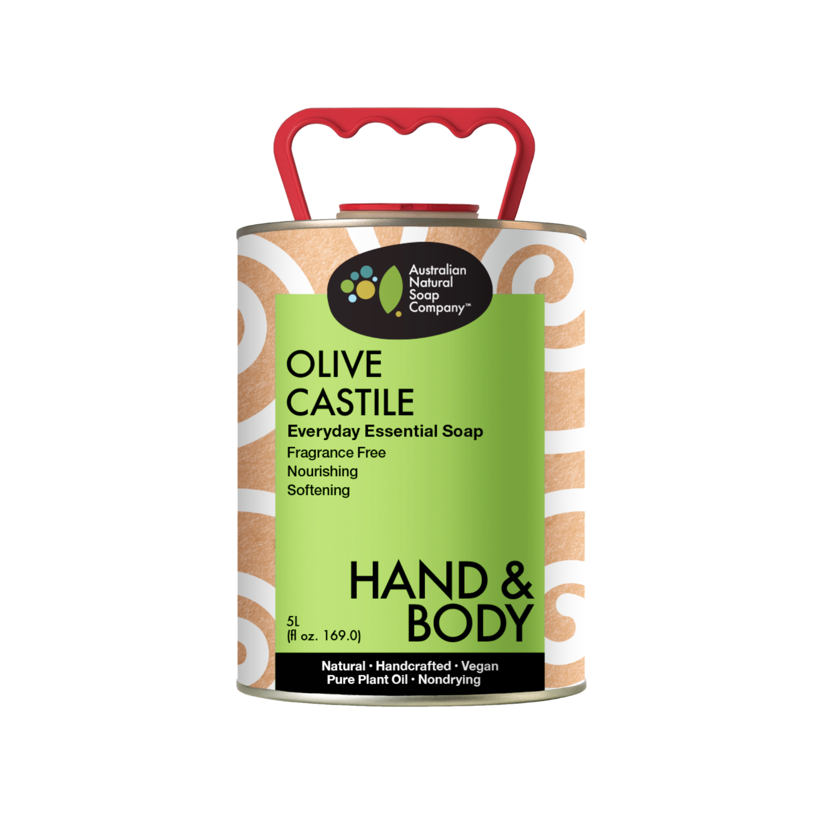 Olive Castile Hand & Body Wash Bulk 5 Litres