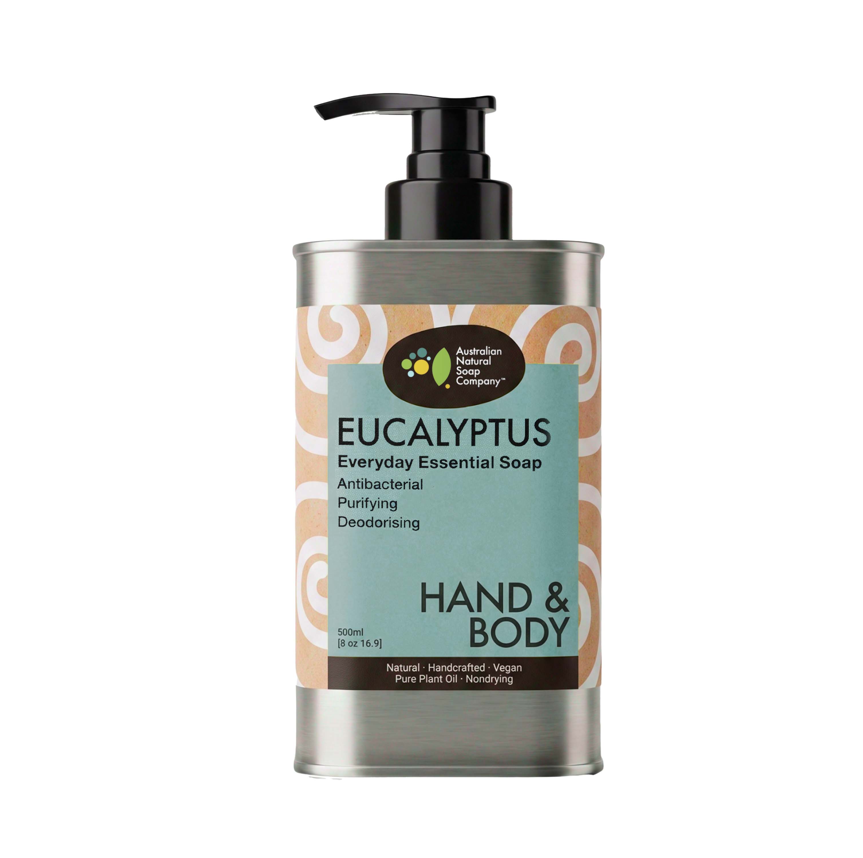 Eucalyptus Hand & Body Wash 500ml Steel Bottle
