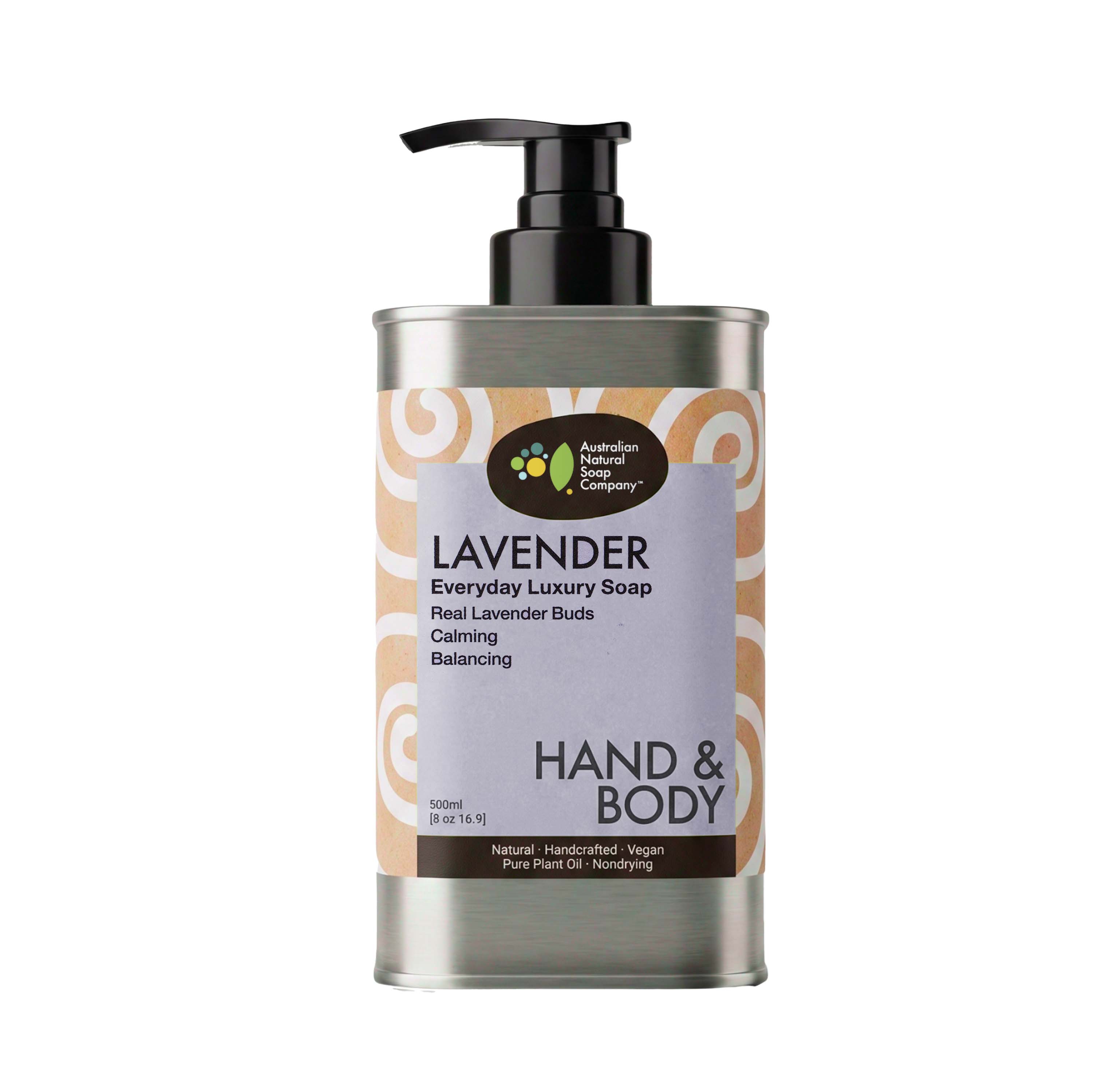 Lavender Hand & Body Wash 500ml Steel Bottle