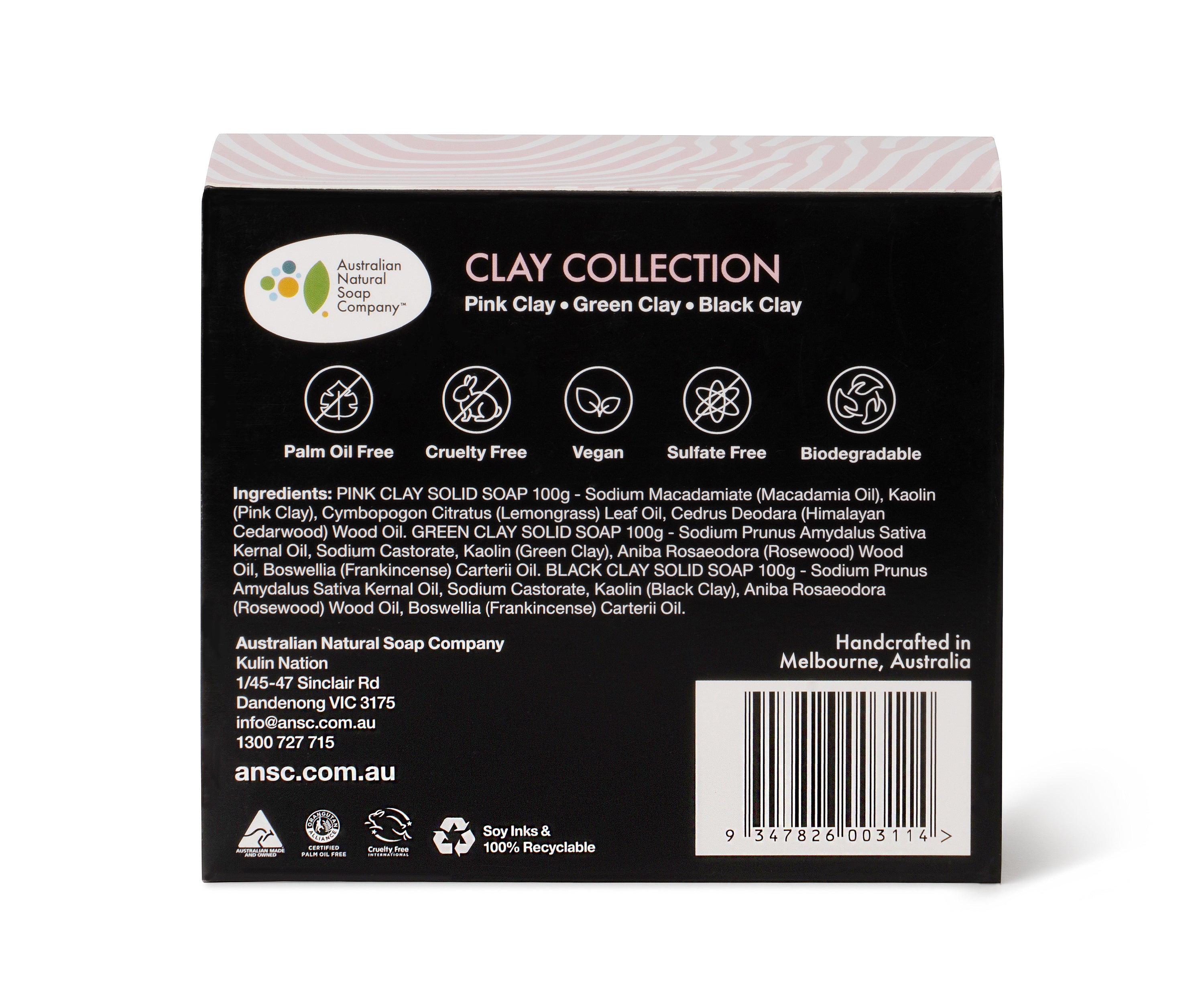 Australian Clay Collection Soap Pack