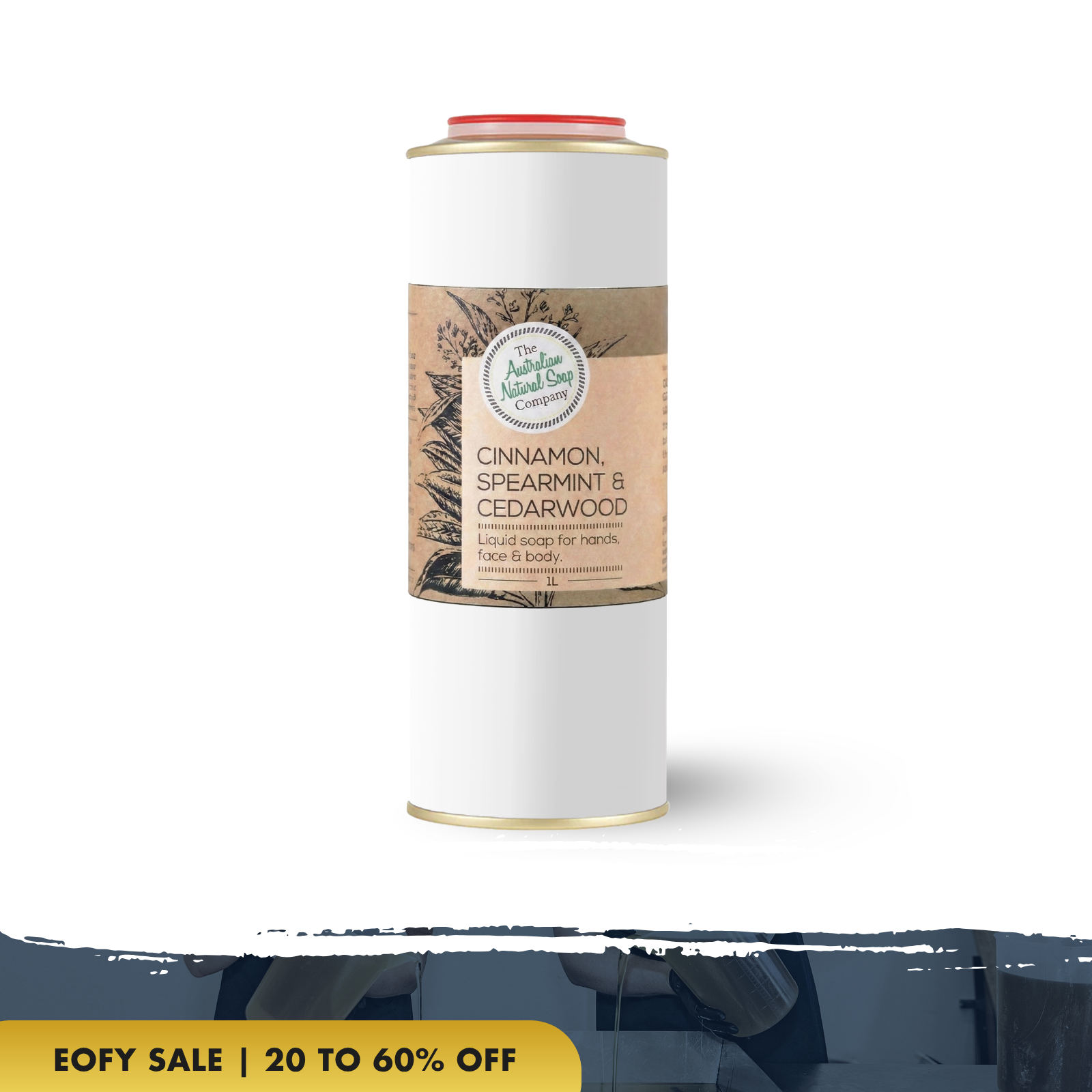 Cinnamon, Spearmint & Cedarwood Hand & Body Wash – 1L Refill