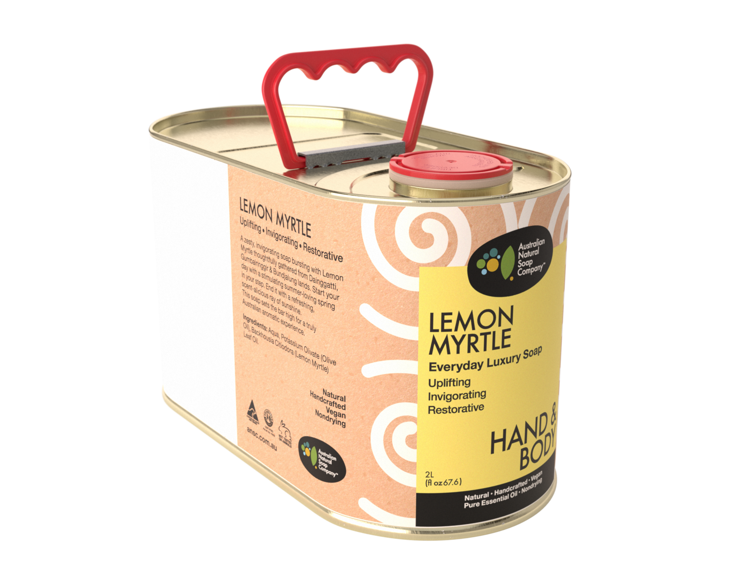 Lemon Myrtle Hand & Body Wash 2L Bulk