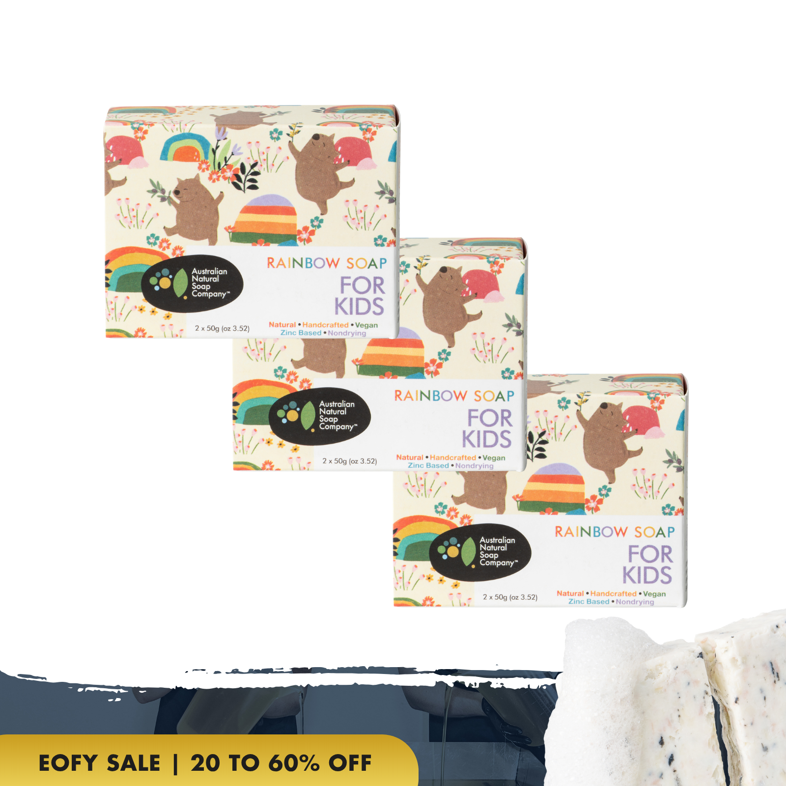 Kids Rainbow Soap Bundle