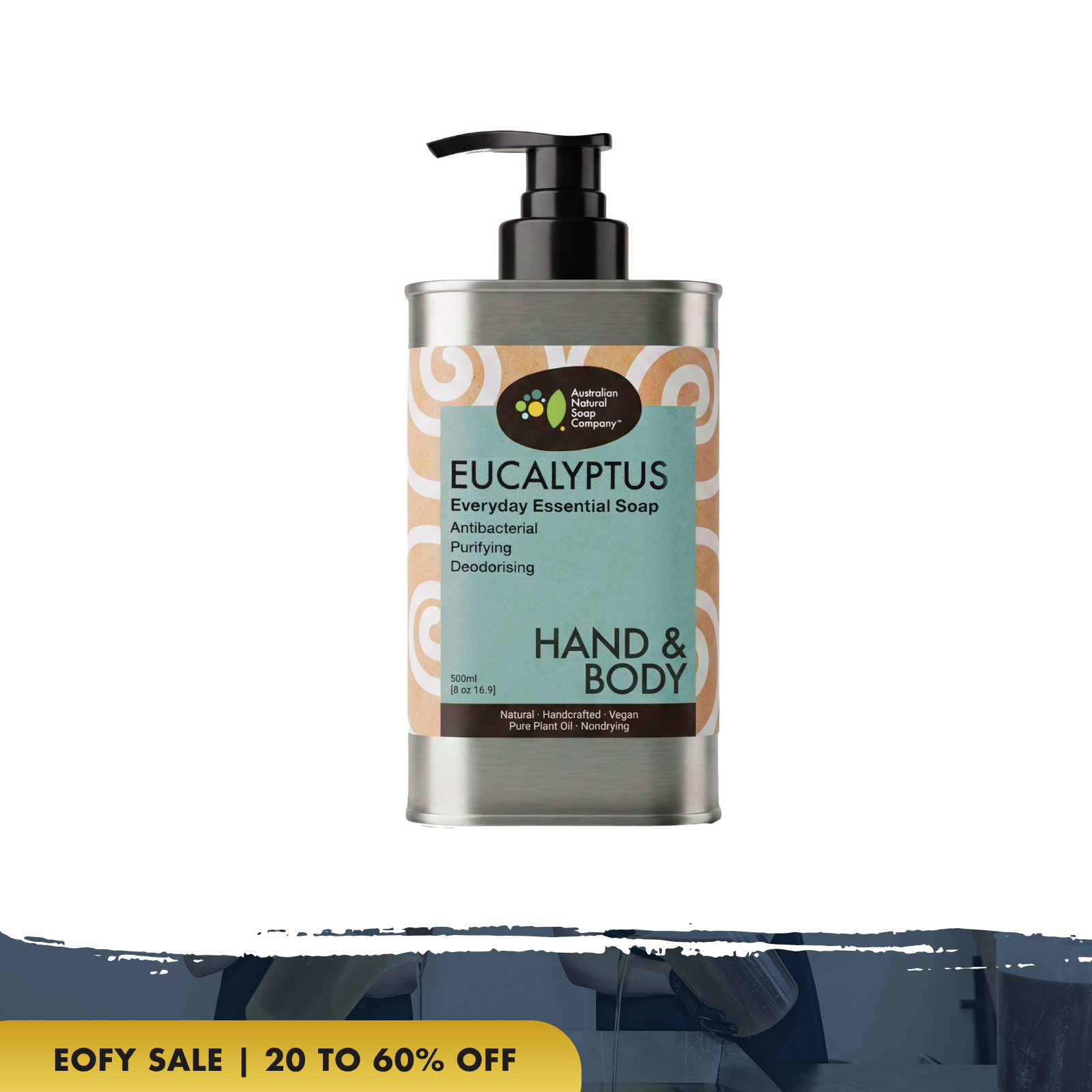 Eucalyptus Hand & Body Wash 500ml Steel Bottle