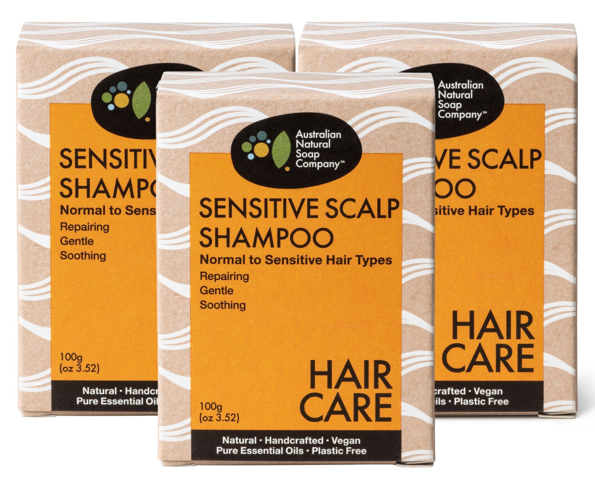 Sensitive Scalp Solid Shampoo - 3 Soap Bundle