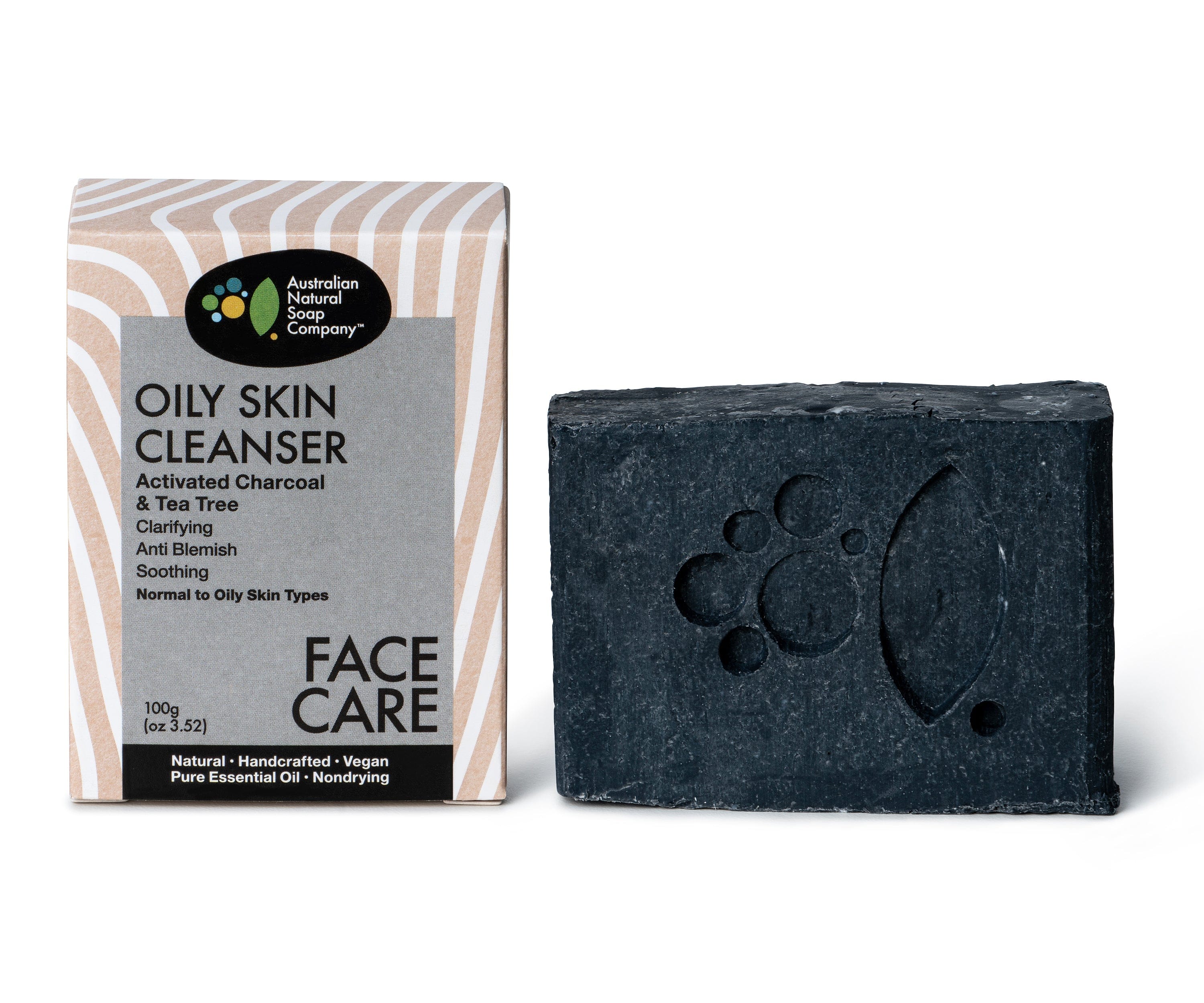 Oily Skin Facial Cleanser - Activated Charcoal & Tea Tree
